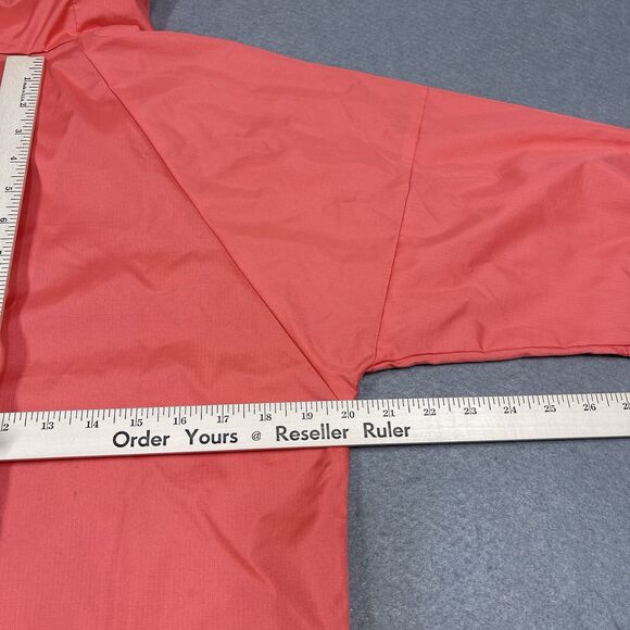 adidas Jacket Womens XS Salmon Pink Hooded Ripstop Windbreaker W.N.D Running - Picture 11 of 12